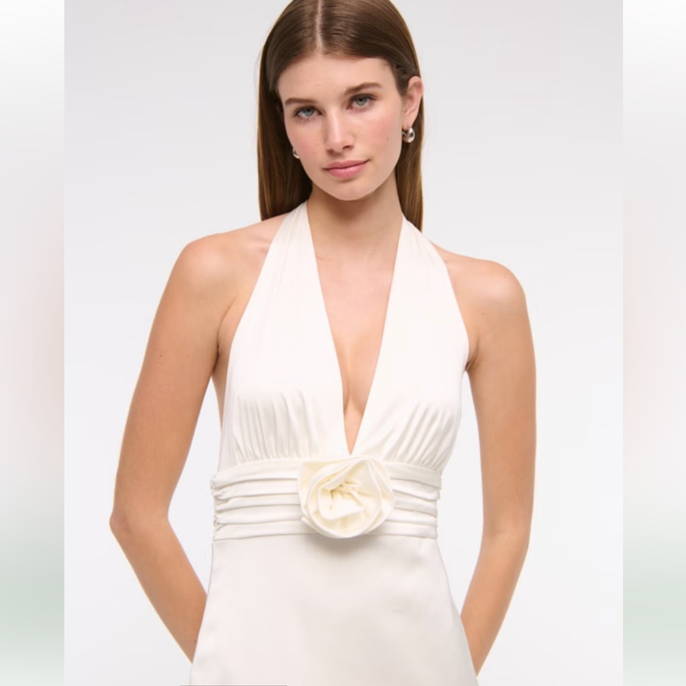 ABERCROMBIE ROSE HALTER DRESS